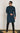 Men’s Peacock Blue Kurta with Black Pant – Elegant Festive Wear 04672