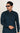 Men’s Peacock Blue Kurta with Black Pant – Elegant Festive Wear 04672
